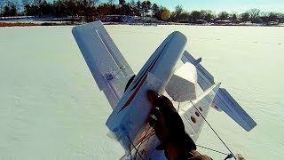 preview picture of video 'My 500W Apprentice S 15e - Fly Hard - Crash Hard - Benton Lake, Cologne, MN - January 18th, 2014'