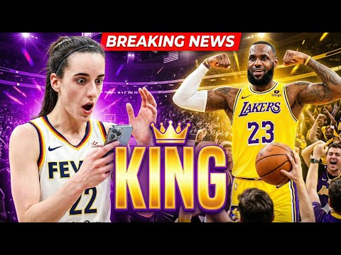 caitlin clark reacts with one heartfelt word as lebron james shocks nba fans in lakers win