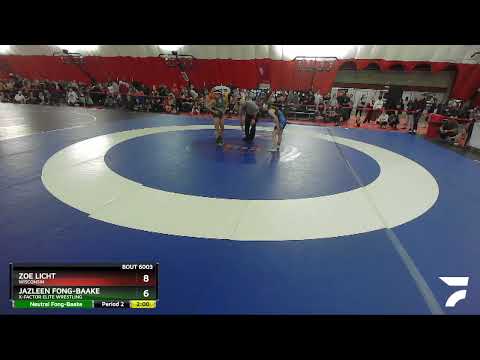 112-117 Lbs Round 1 - Jazleen Fong-Baake, X-Factor Elite Wrestling Vs Zoe Licht, Wisconsin 3161