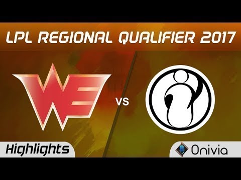 WE vs IG Highlights Game 4 LPL SUMMER REGIONAL QUALIFIER 2017 Team WE vs Invictus Gaming by Onivia
