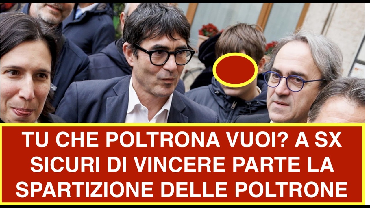 TU CHE POLTRONA VUOI? A SX SICURI DI VINCERE PARTE LA SPARTIZIONE DELLE POLTRONE
