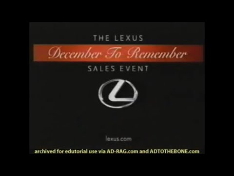 (2024 Xmas SP) (USA) 2004 Lexus December To Remember Commercial