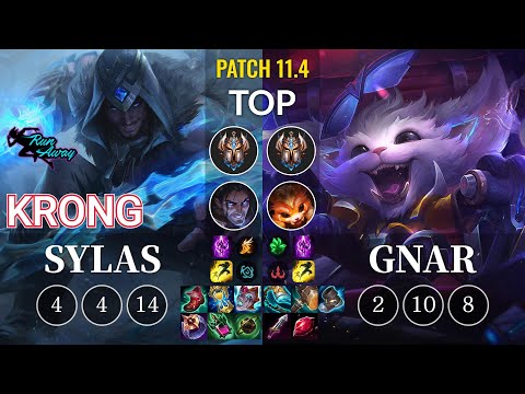 RNW KronG Sylas vs Gnar Top - KR Patch 11.4