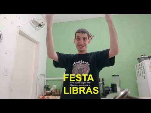 Sinal de FESTA em LIBRAS