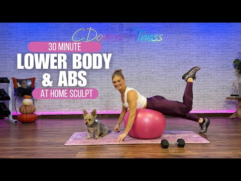 30 Minute Stability Ball Workout | Glutes, Legs & Abs for Strength + Stability 🔥 No Repeat