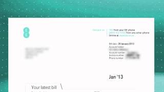 New to EE  your bill   EE