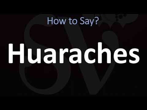 How to Pronounce Huaraches? (CORRECTLY)