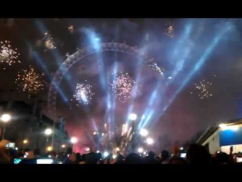 London New Year 2012 Fireworks Night- HD with Dolby Sound Recording