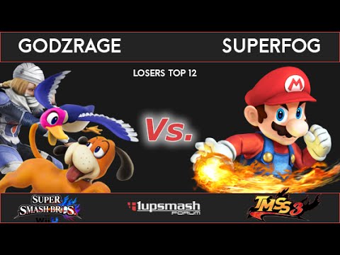Godzrage (Duck hunt, Sheik) x FOG (Mario) - TMSS3 - Wii U - Loser's top 12