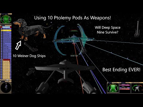 10 Ptolemy Pods As Weapons VS Deep Space Nine | EPIC Ending | Star Trek Bridge Commander |