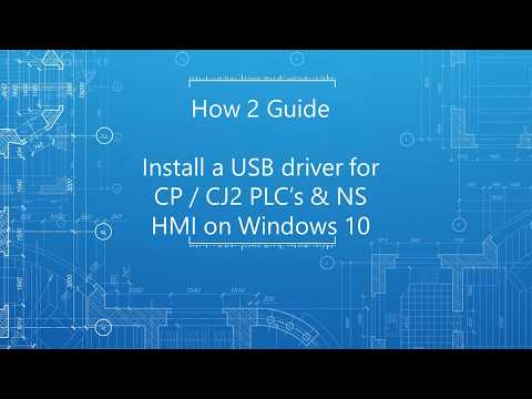 How to install a USB driver for CP, CJ2 & NS