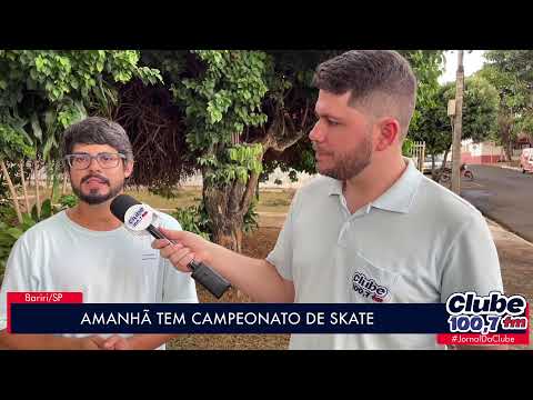 BARIRI: PRIMEIRO CAMPEONATO DE SKATE É AMANHÃ