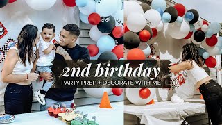 Toddler 2nd Birthday Party Prep With Me | DIY Balloon Garland, Goodie Bags, Cake, and More!