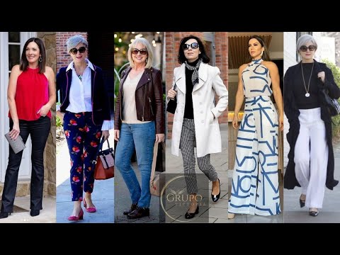 Cómo vestir con estilo después de 50, 60 y más #modas para #mujeres #outfit