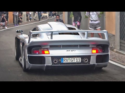 1 of 25  Porsche 911 GT1 driving on the road!