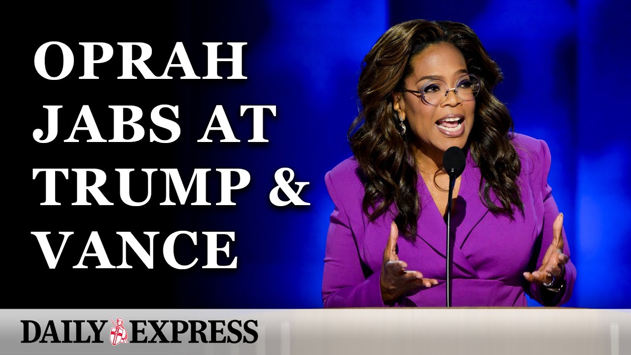 IN FULL: Oprah slams Trump & Vance in surprise Democratic convention speech