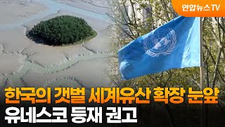 한국의 갯벌, 세계유산 확장 눈앞…유네스코 등재 권고 / 연합뉴스TV (YonhapnewsTV)