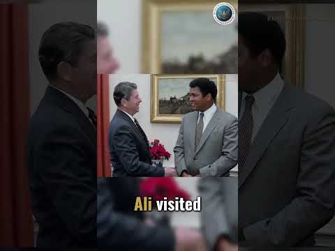 President Reagan and Muhammad Ali’s Boxing Gloves