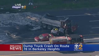 Dump Truck Crash Causes Big Delays On Route 78