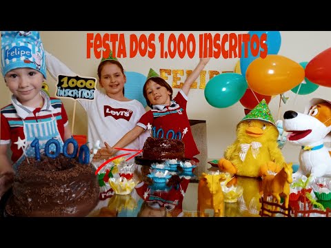 Festa dos 1.000 Inscritos do Canal - Felipe Canopf | Chocolate Cake of 1,000 Channel Subscribers