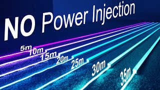 Maximum LED Strip Length With NO Power Injection: Real Life Experiment
