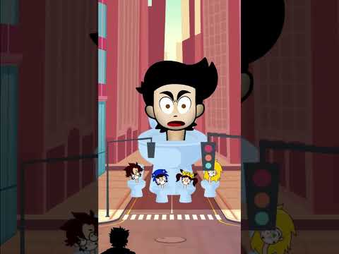 LA FAMILIA SKIBIDI TOILET ATACA LA CIUDAD😂 #chistes #casimochotv