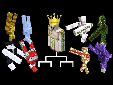 CreedCraft - Golem tournament Part1! Who is the strongest Golem? Minecraft mob battle!