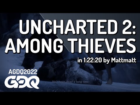 Uncharted 2: Among Thieves by Mattmatt in 1:22:20 - AGDQ 2022 Online