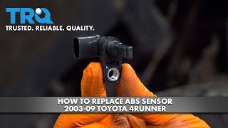 How to Replace ABS Sensor 2003-09 Toyota 4Runner