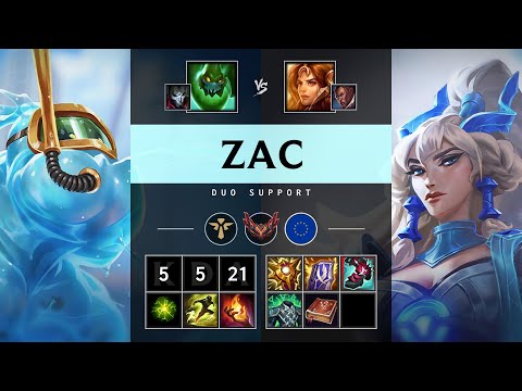 Zac Support vs Leona - EUW Grandmaster Patch 25.10