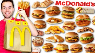 Trying McDonald's ENTIRE 2022 MENU! - Reviewing 30 Food Items!