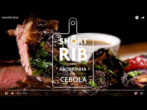Cazota Bar - Short Rib com Abobrinha e Cebola
