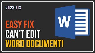 Can’t Edit Word Document | Remove Editing Restrictions On Microsoft Word | Unlock Word Document 2023