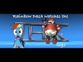 Rainbow Dash Watches The THX Logo