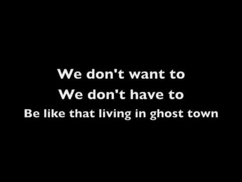 Ghost Town - Shiny Toy Guns - Lyrics