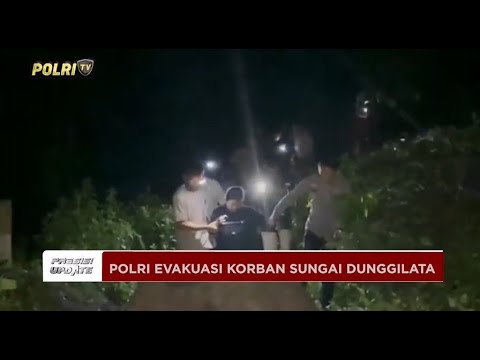 PRESISI UPDATE: POLRES BONE BOLANGO EVAKUASI KORBAN SUNGAI DUNGGILATA 21/04/25 (16.00)