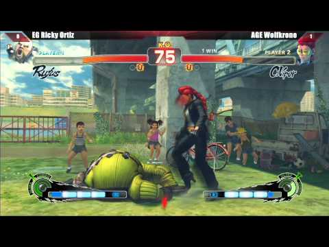 SSF4 AE2012 Top 8 EG Ricky Ortiz vs AGE Wolfkrone - East Coast Throwdown V