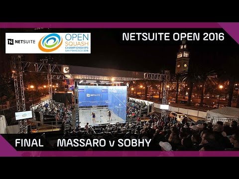 Squash: Massaro v Sobhy - NetSuite Open 2016 - Final Highlights