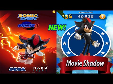 Sonic Dash Racing Game - MOVIE SHADOW New Character unlocked All 105 Characters (android, ios) Game