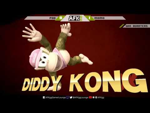 Smash Wii U - AFKgg Biweekly - POD (Diddy Kong) vs Momo (Shulk) - Losers Top 8