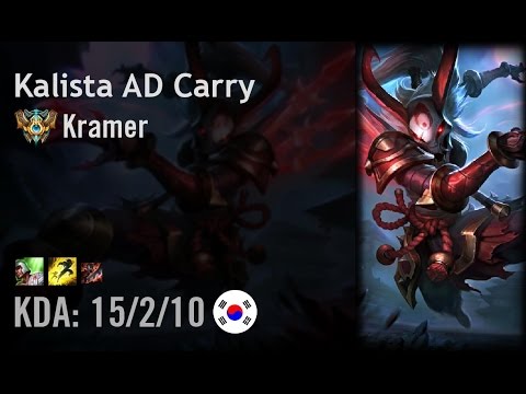 Kalista AD Carry vs Twitch - Kramer - KR Challenger Patch 6.10