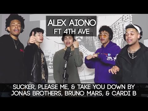 Sucker, Please Me, & Take You Down by Jonas Brothers, Bruno Mars, & Cardi B | Alex Aiono ft 4th AVE