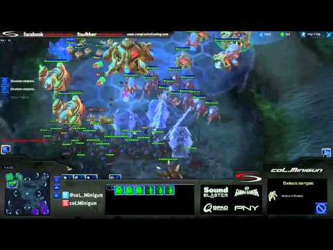 Minigun vs. Ostojiy - Nydus Worm Play - Starcraft 2 Ladder