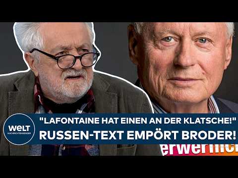 Video Thumbnail: DEUTSCHLAND: "Oskar Lafontaine hat einen an der Klatsche!" Russen-Text empört Broder!
