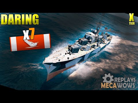 Daring 7 Kills & 129k Damage | World of Warships Gameplay 4k
