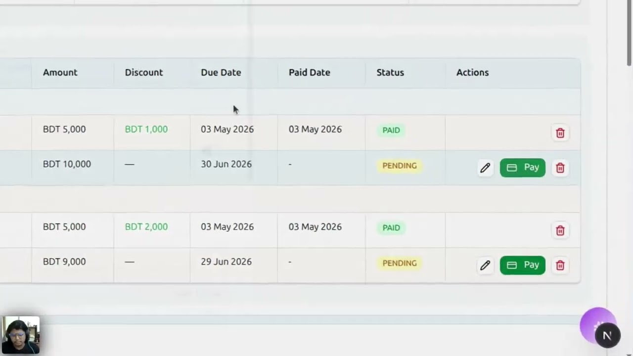 Payment Management in Course37