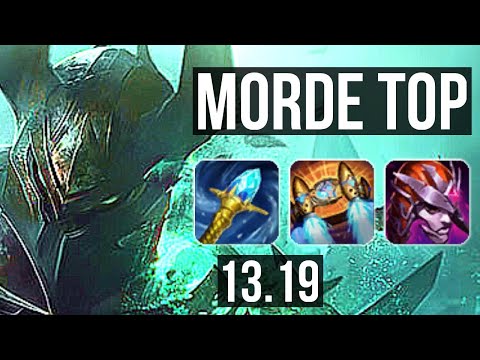 MORDEKAISER vs AKALI (TOP) | 7 solo kills, Legendary, 23/5/6 | NA Grandmaster | 13.19