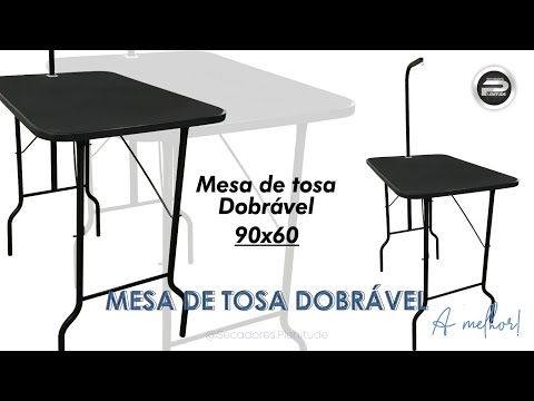 MESA DE TOSA DOBRÁVEL COM GIRAFA TAMPO 60CM X 90CM - AZUL