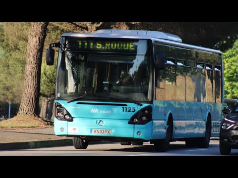 Viagem no autocarro 1125 da Maré Matosinhos na linha 111 entre a Igreja de Leça - Matosinhos (Praia)