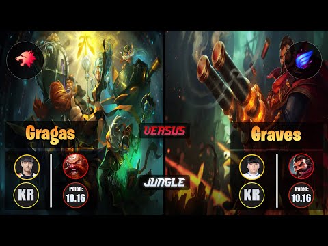 Cuzz GRAGAS (Jungle) [Predator] VS Canyon GRAVES - Challenger KR Patch 10.16